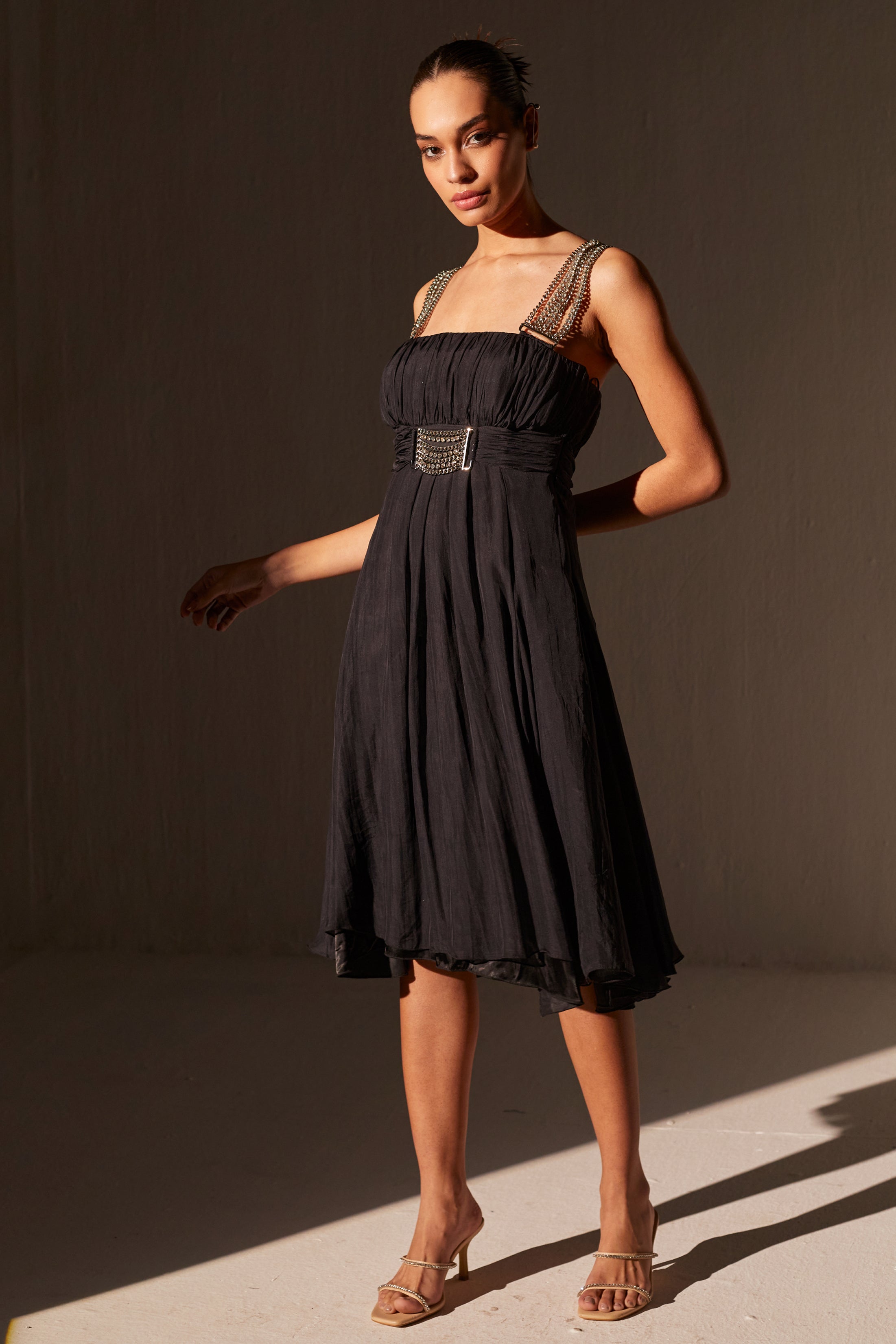 Black Fit And Flare Dress – House Of Exotique