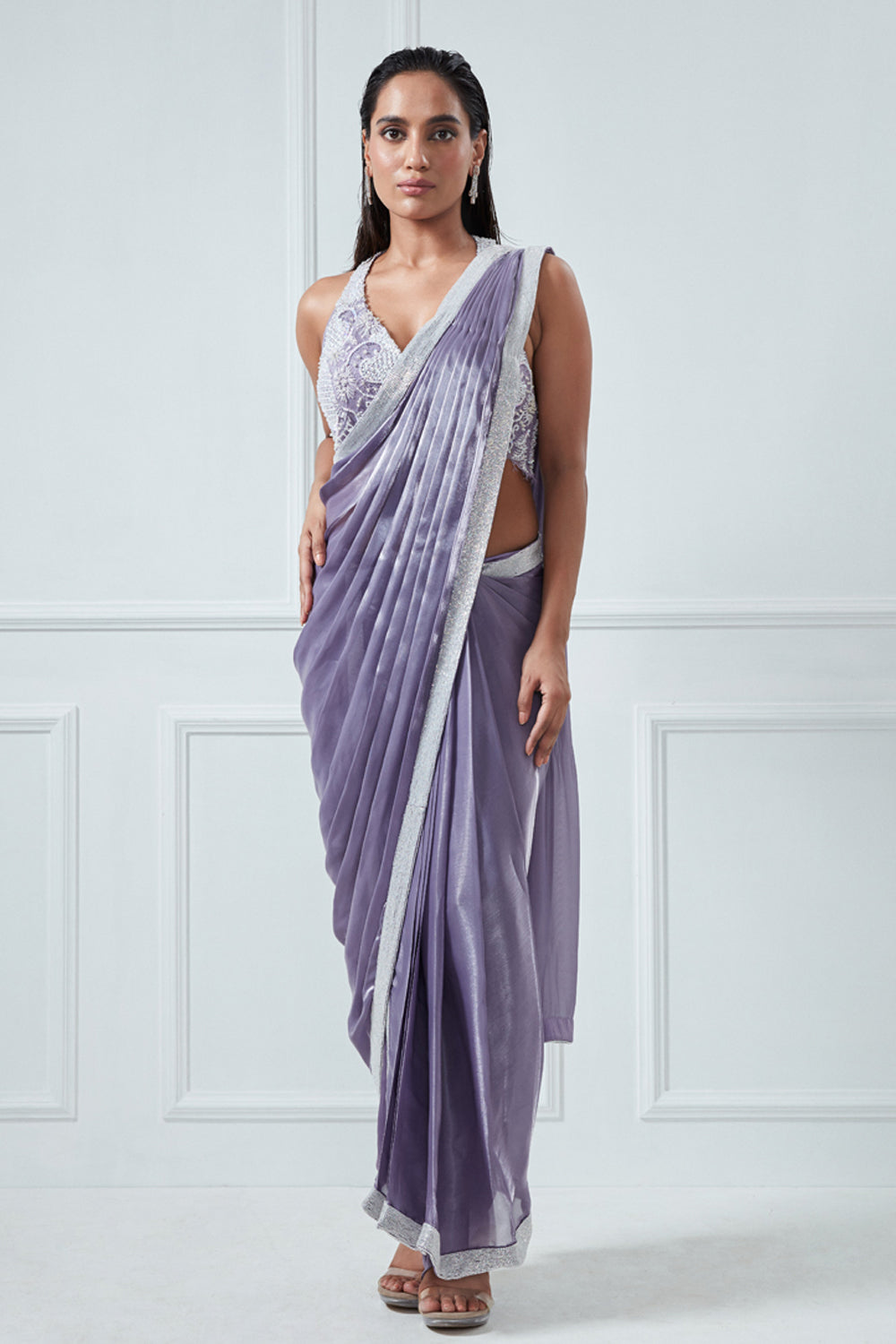 Lilac Saree Set