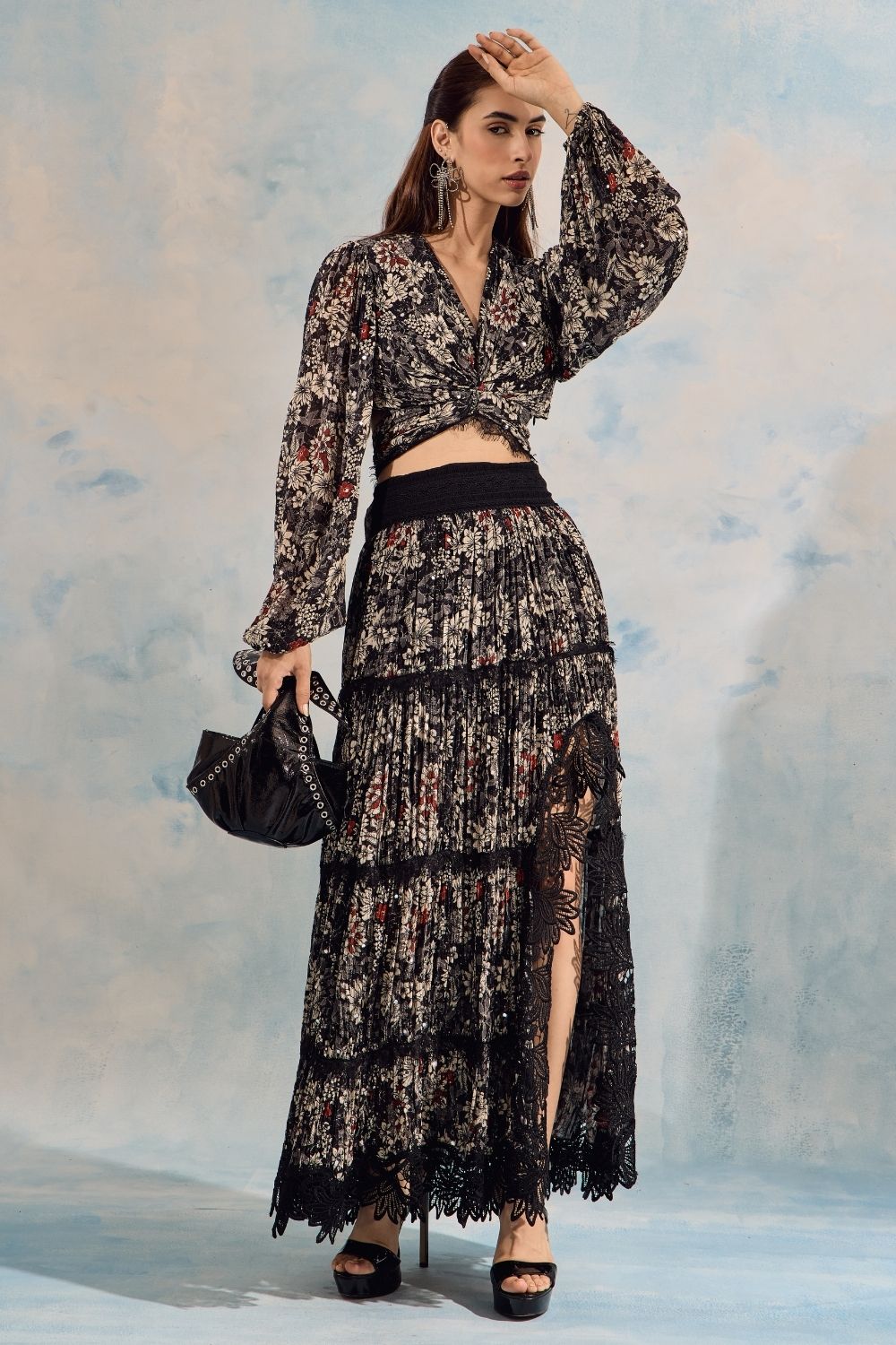 Salomi Top & Skirt Set