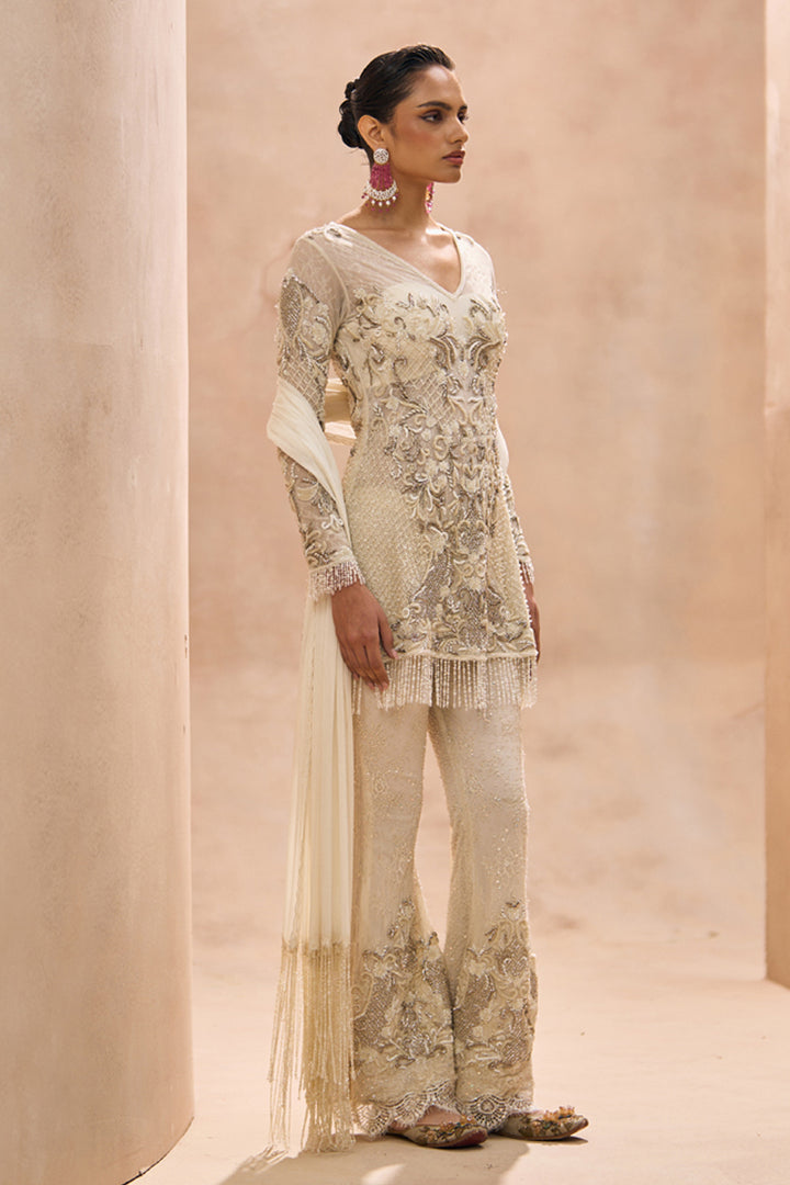 Civi Ivory A-Line Kurta Set