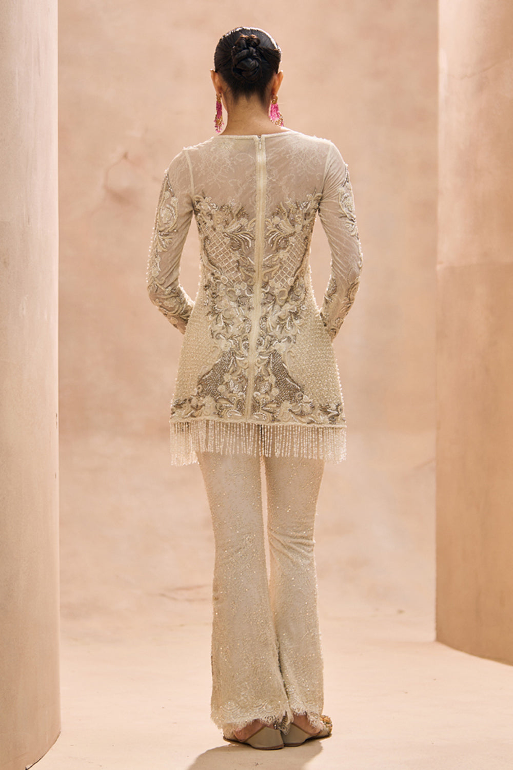 Civi Ivory A-Line Kurta Set