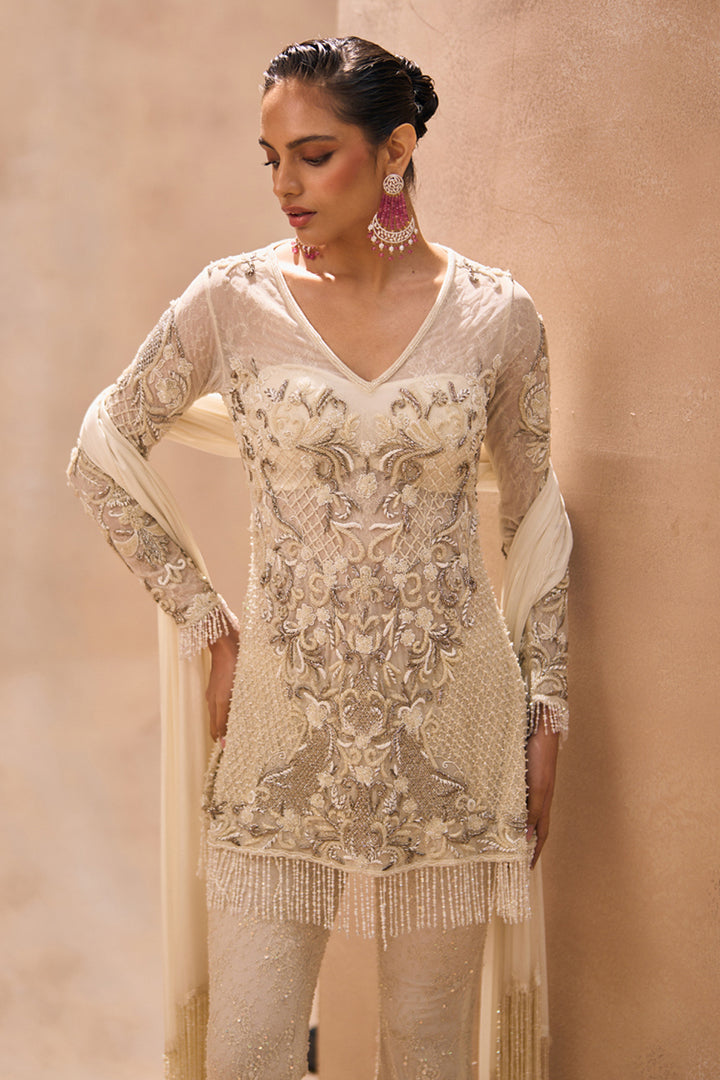 Civi Ivory A-Line Kurta Set