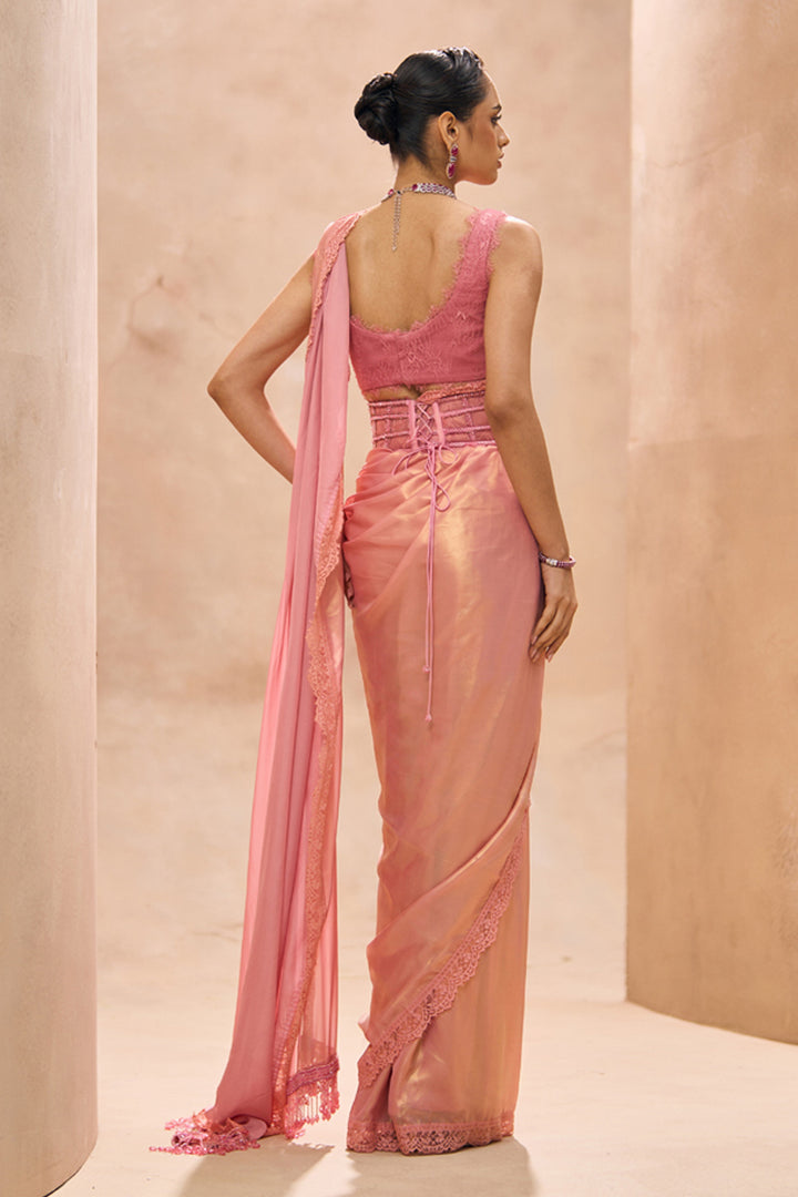 Ivy Pre-Stitched Saree With Corset Belt Set
