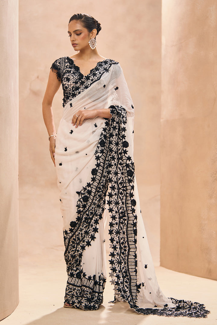 Alma Embellished Pre-Stitched Saree Set