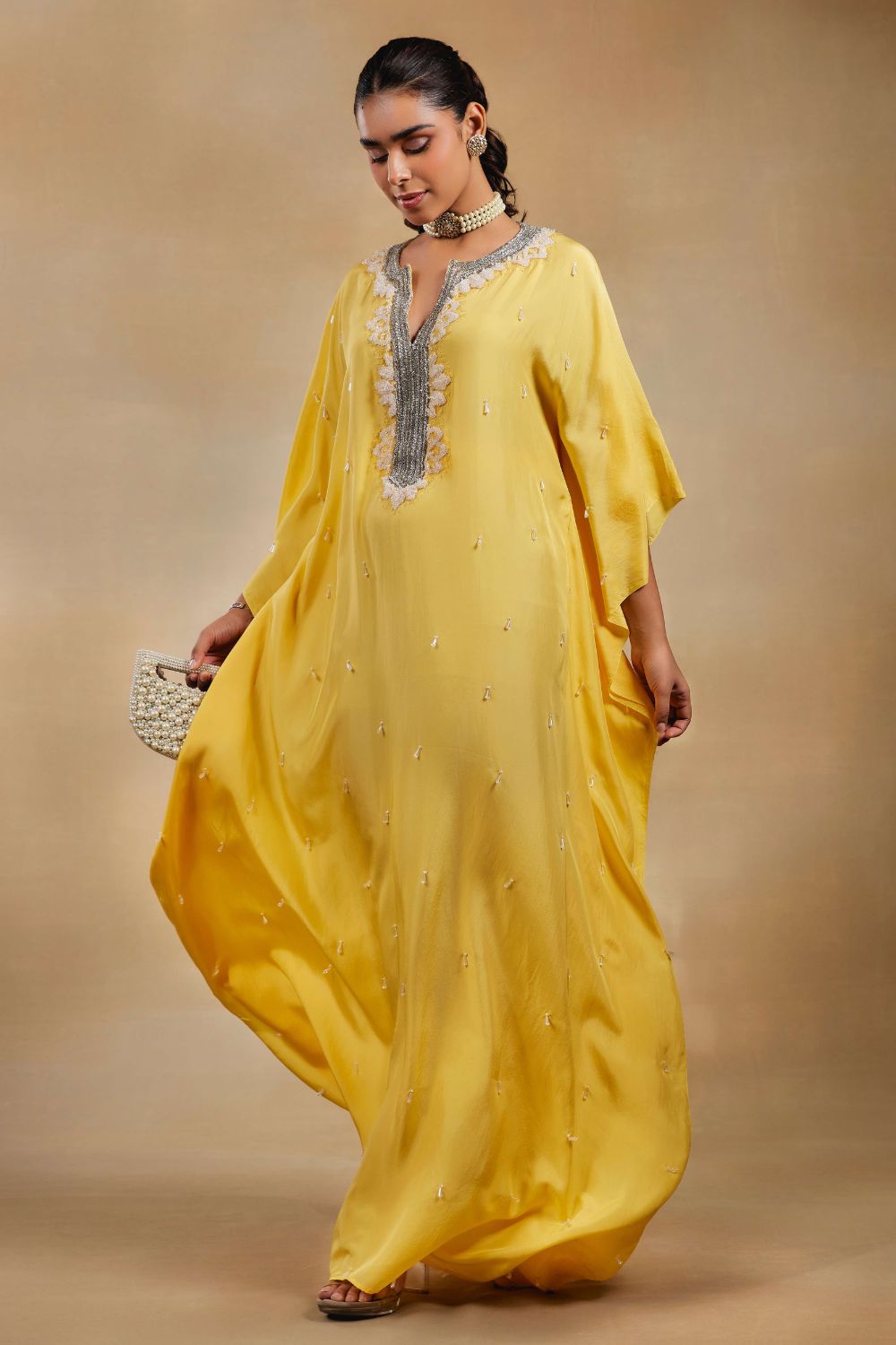 Raima Yellow Kaftan