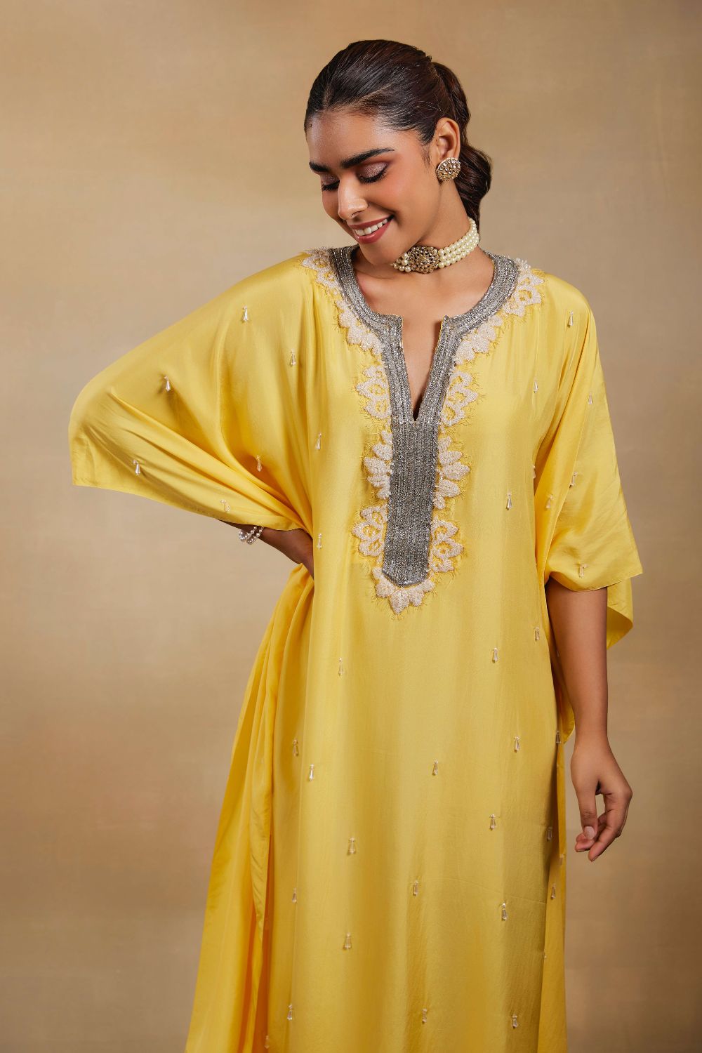 Raima Yellow Kaftan