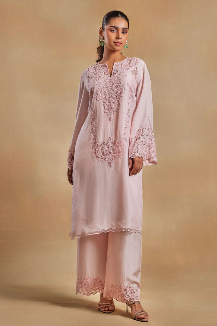 Naila Baby Pink Kurta & Pants Set