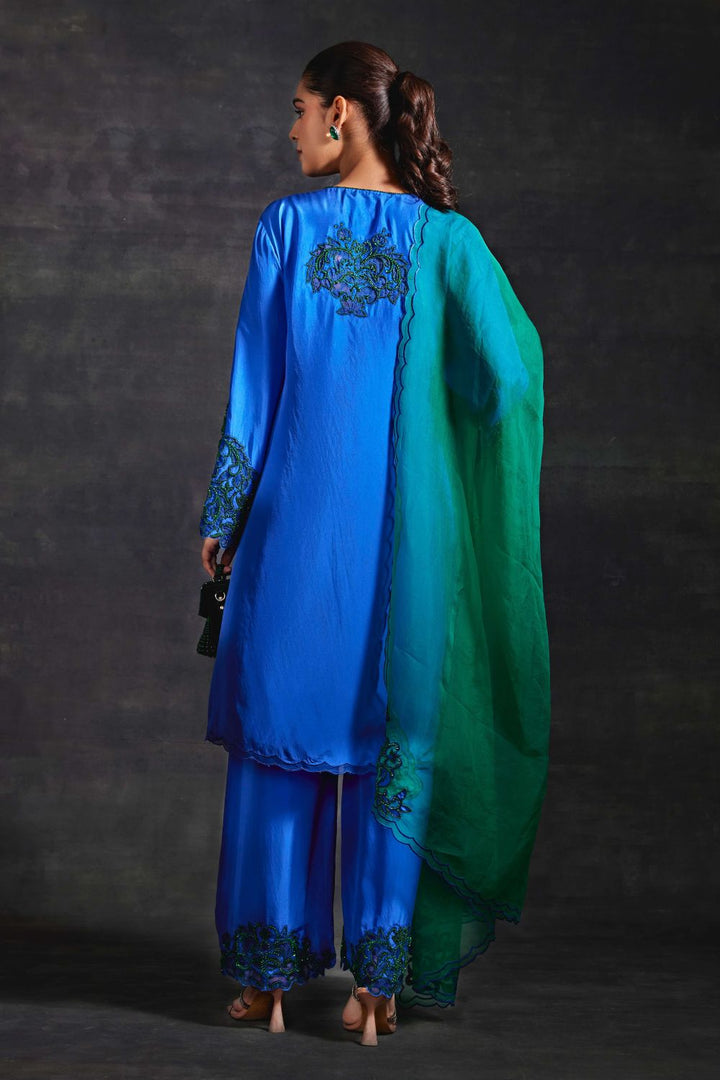 Advika Blue Kurta & Pants Set