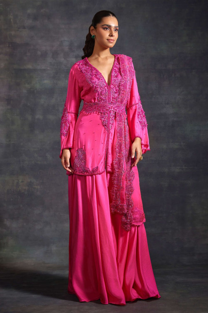 Eshal Pink Kurta & Sharara Set