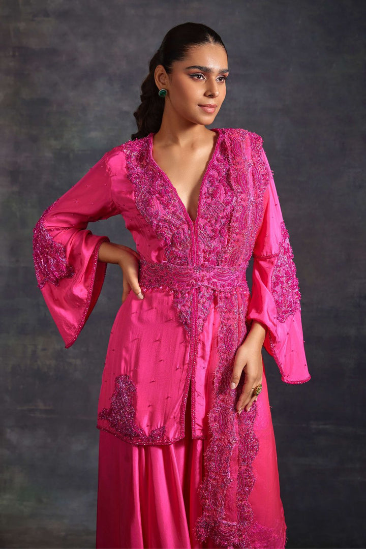 Eshal Pink Kurta & Sharara Set