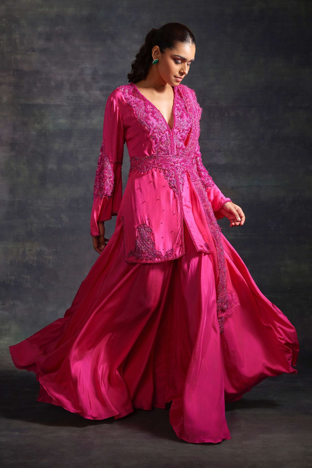 Eshal Pink Kurta & Sharara Set