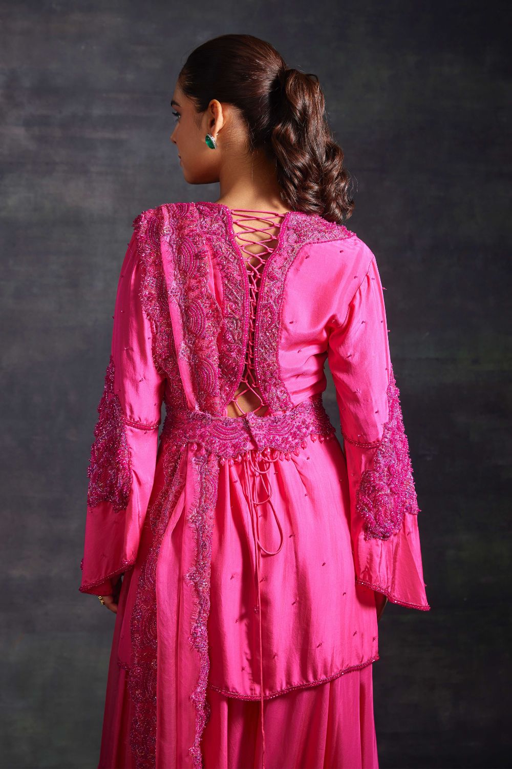 Eshal Pink Kurta & Sharara Set