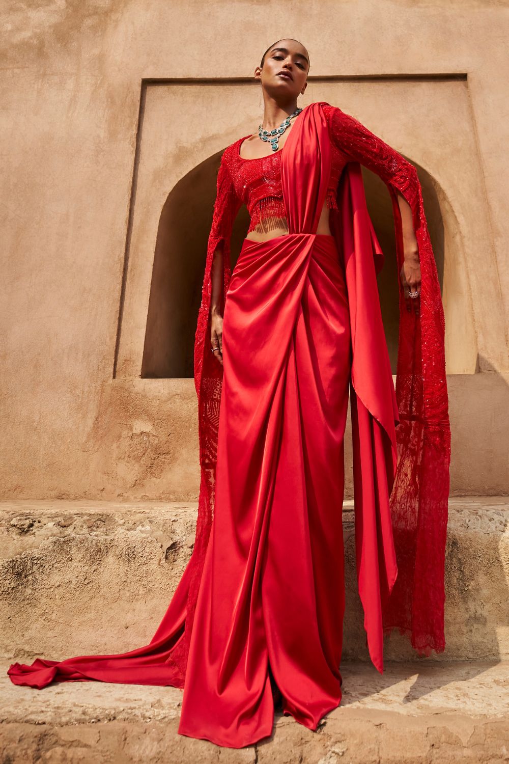 art of draping saree