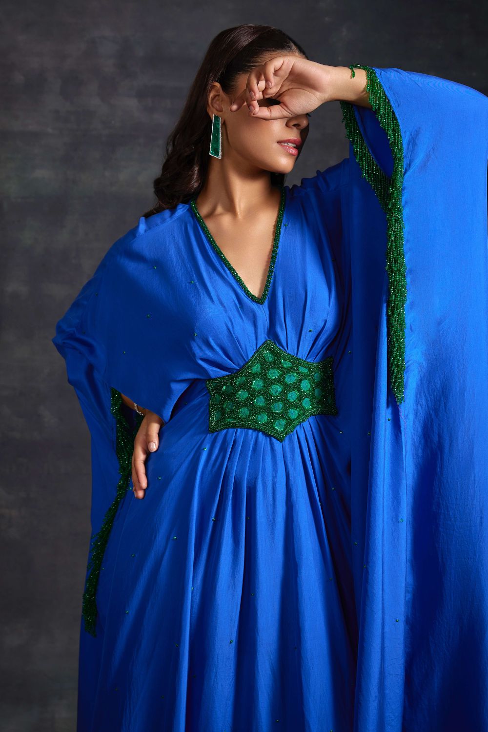 Blue Fareeha Kaftan