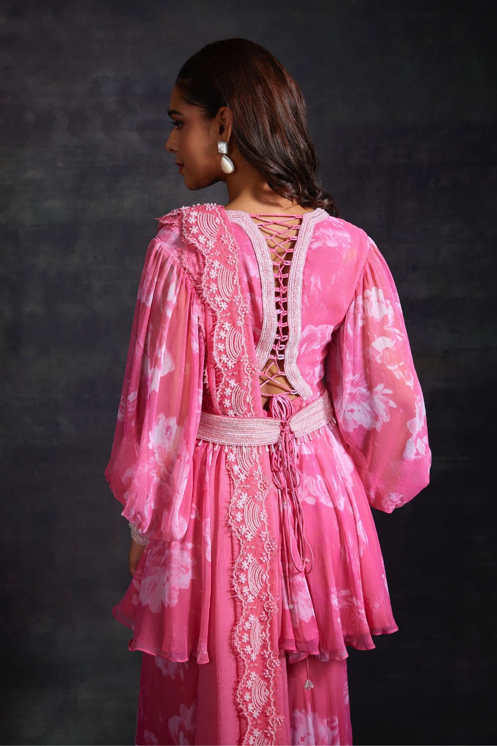 Abia Pink Kurta & Sharara Set