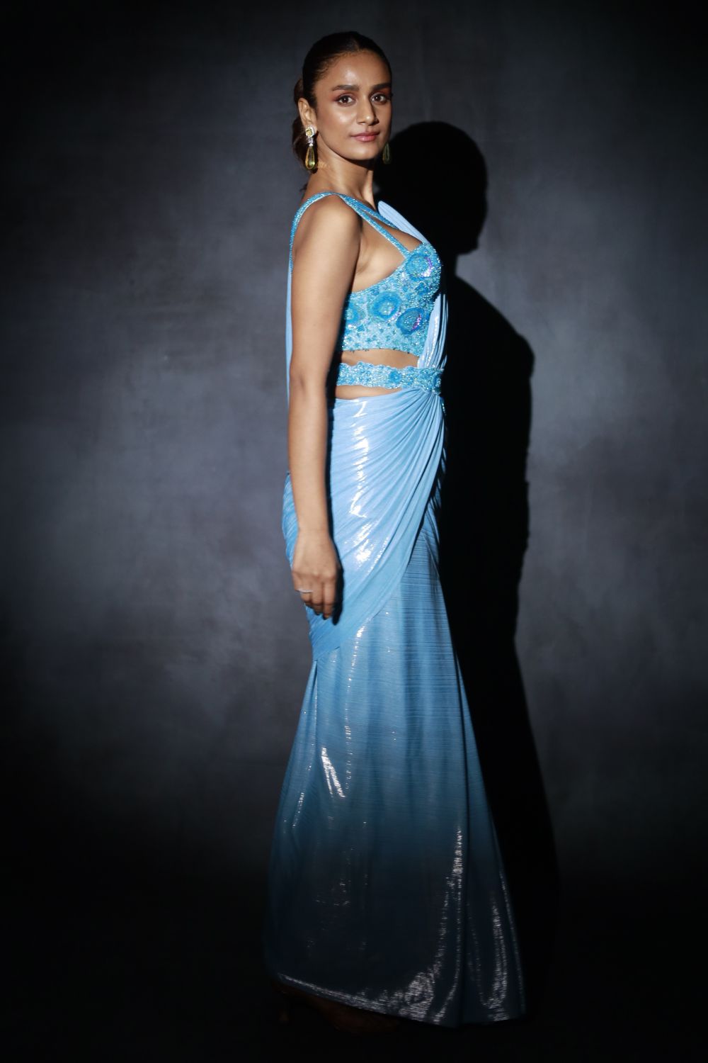 Sky Blue Saree Set