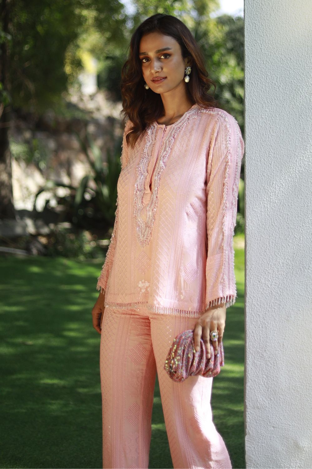 Peach Kurta Set