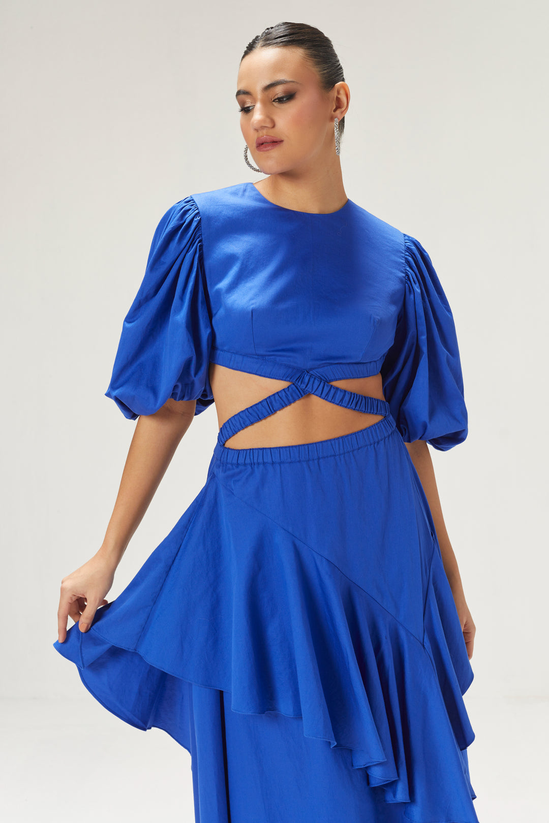 Blue Cutout Dress