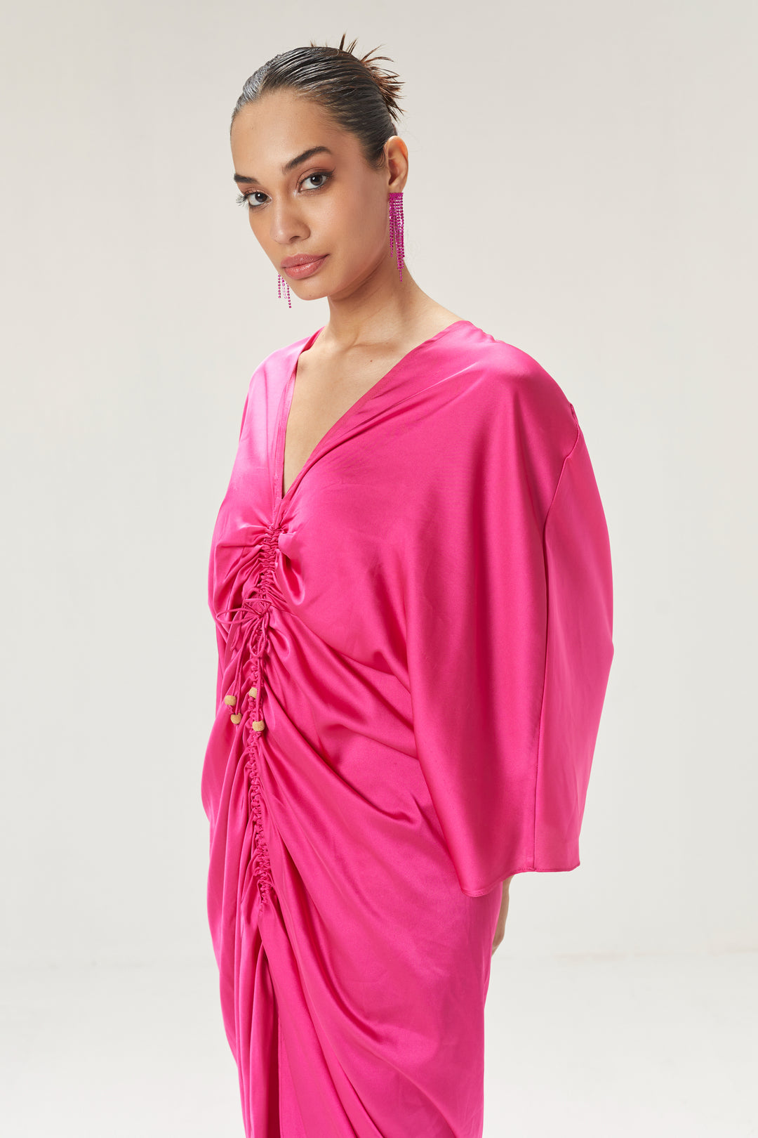 Fuchsia Pink Kaftan Dress