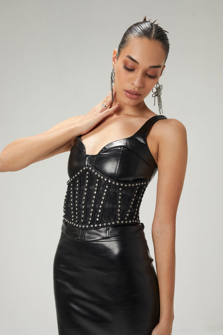 Black Stone Corset Belt