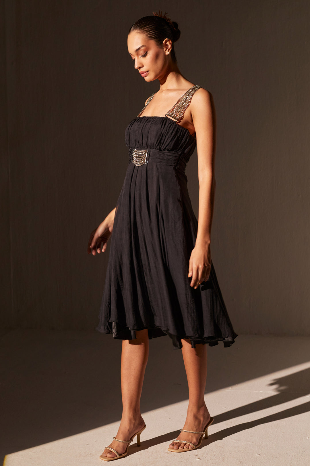 Black Fit And Flare Dress