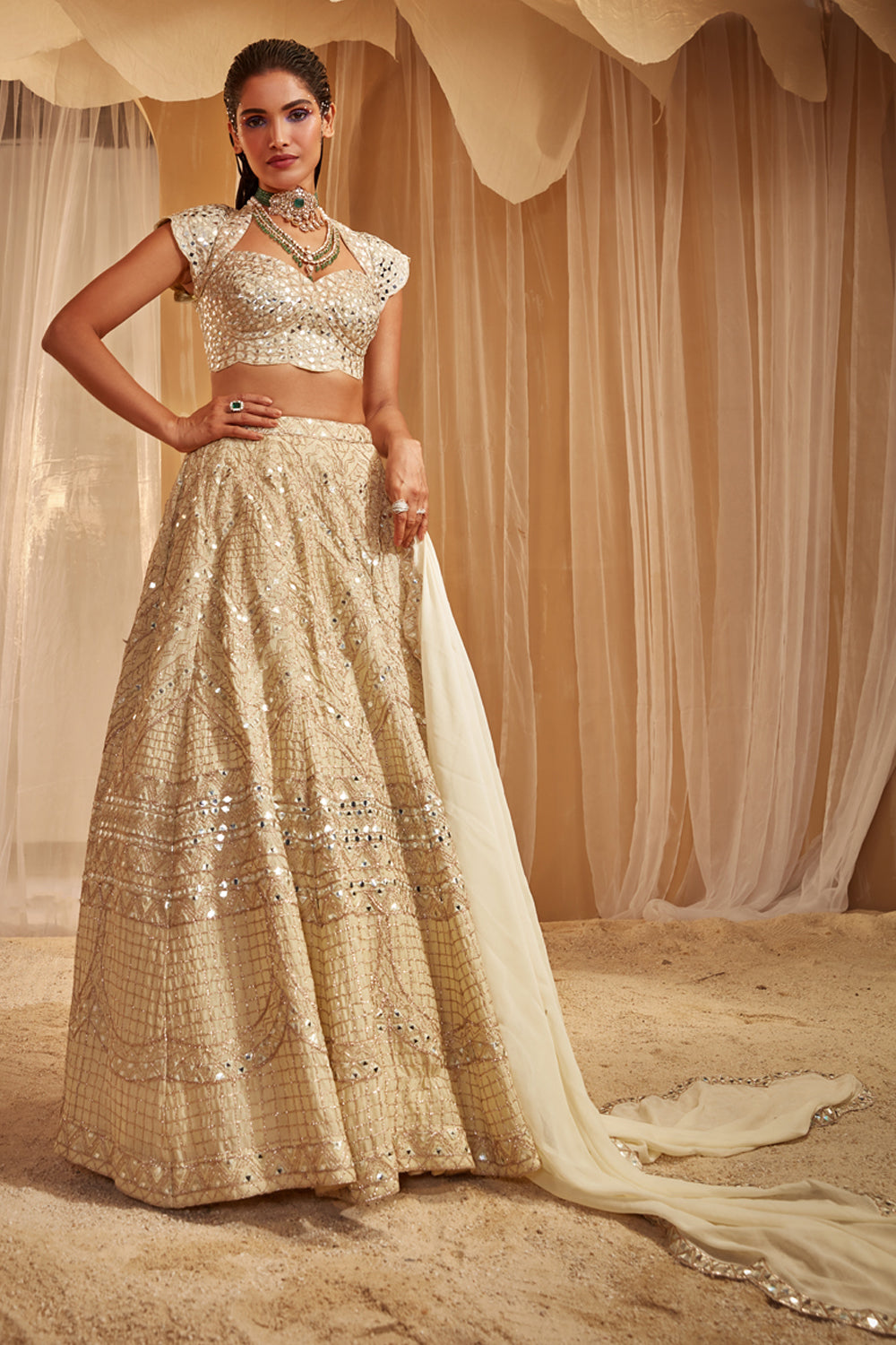 Mint Green Lehenga Set