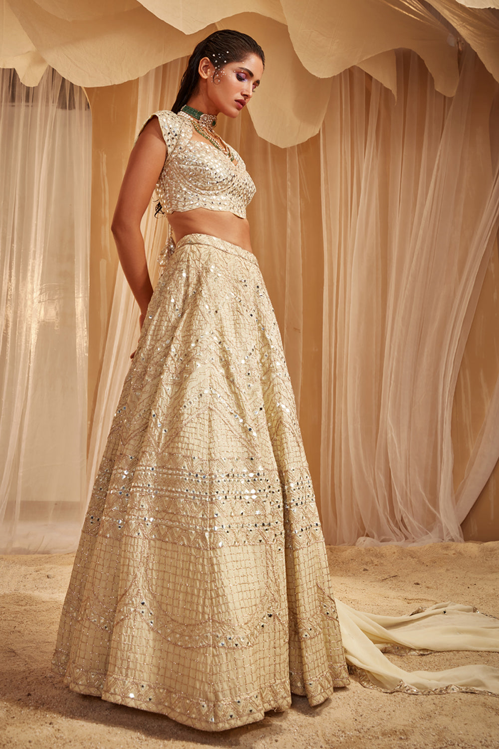 Mint Green Lehenga Set