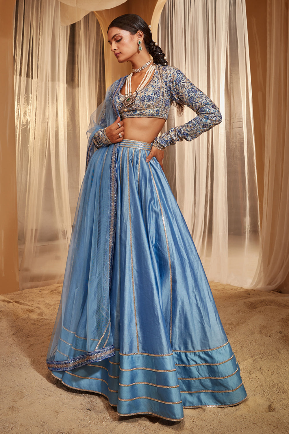 Blue Lehenga Set