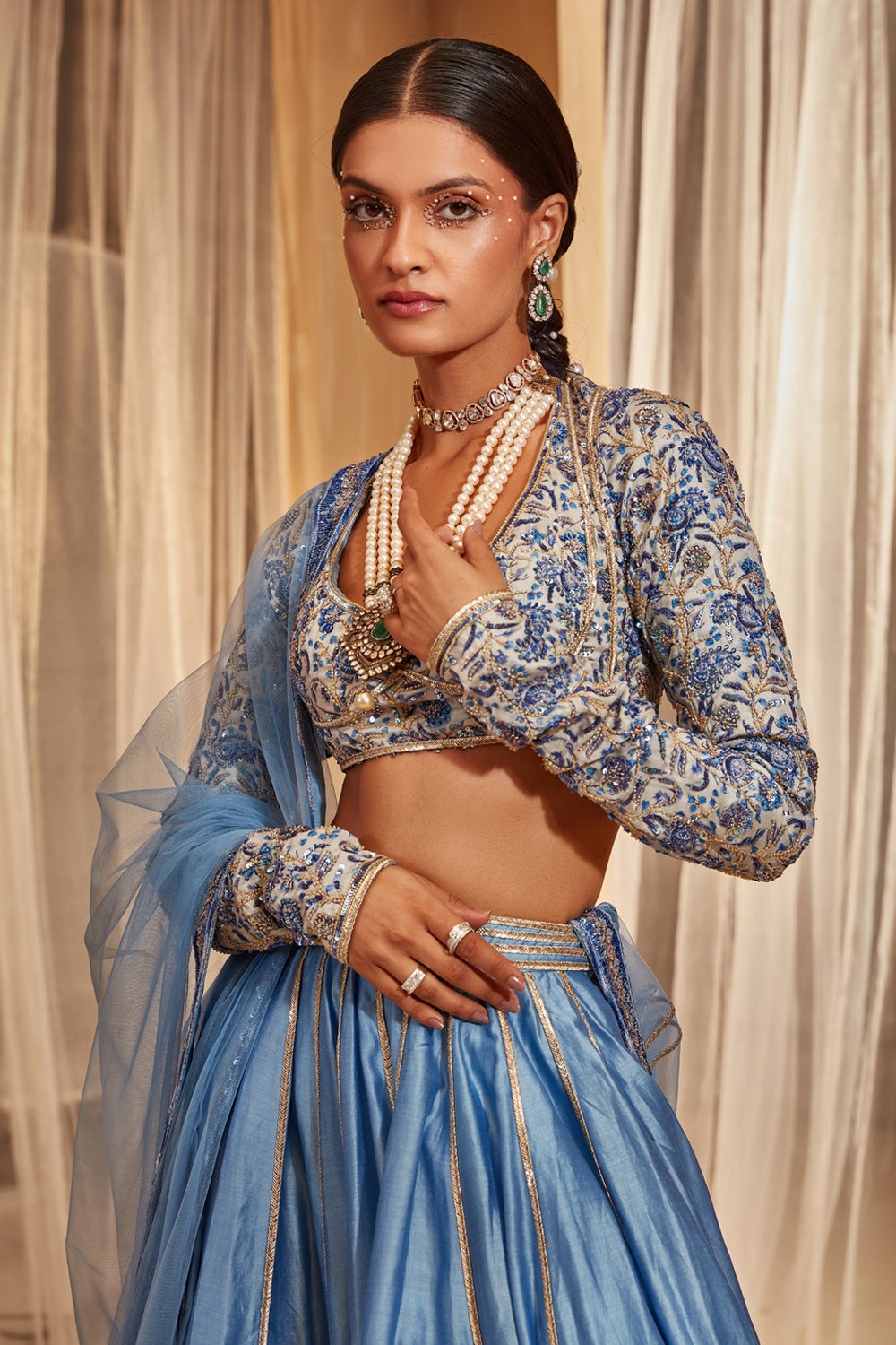 Blue Lehenga Set