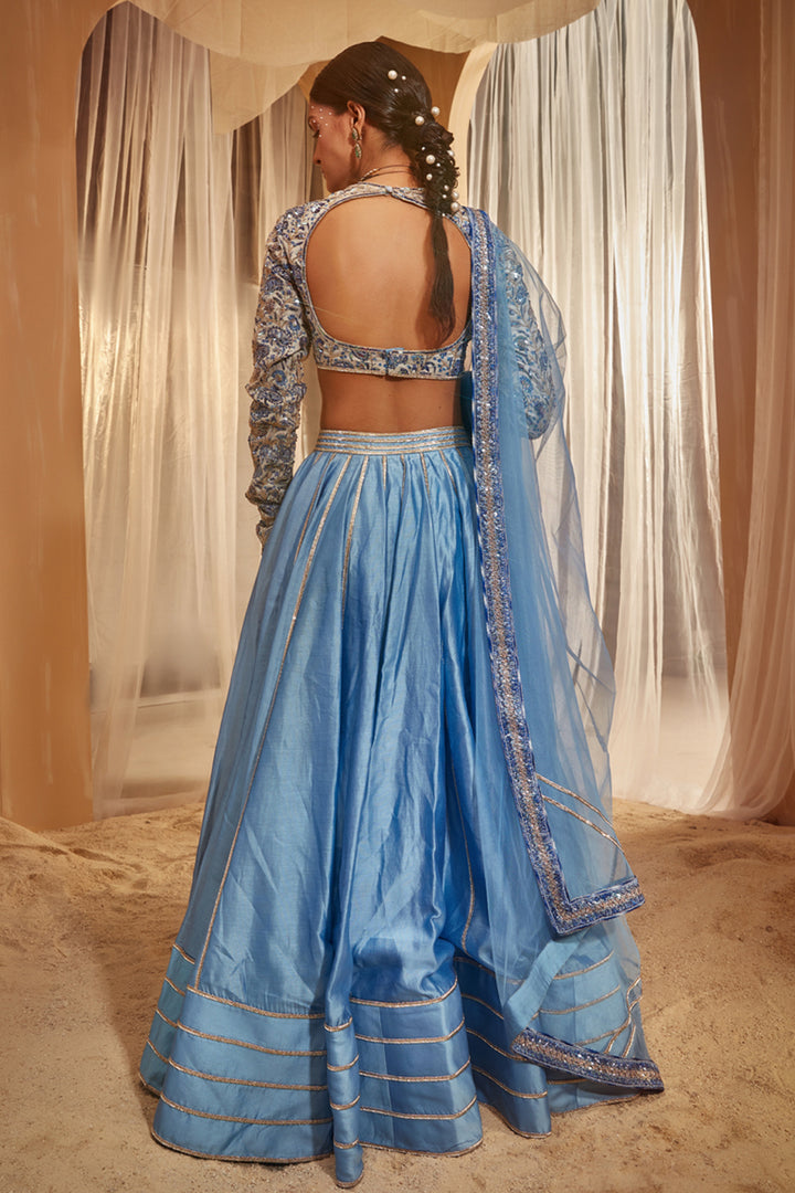 Blue Lehenga Set