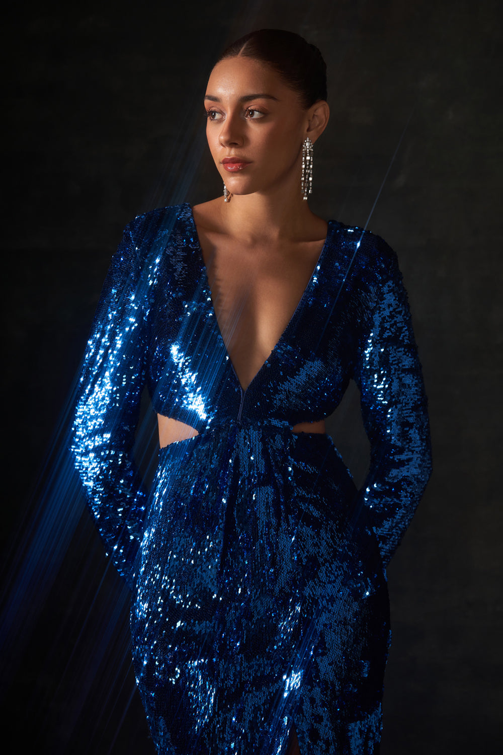 Cobalt Blue Sequin Dress