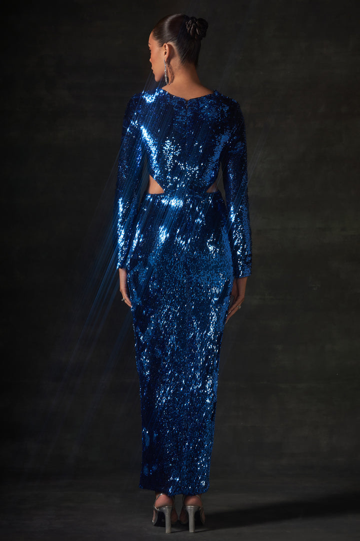 Cobalt Blue Sequin Dress