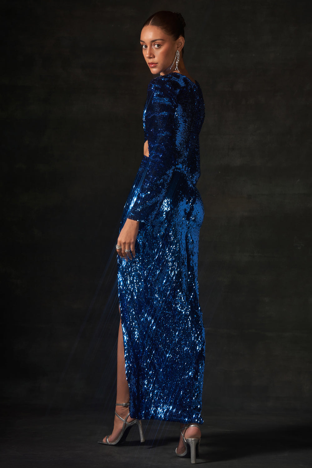 Cobalt Blue Sequin Dress