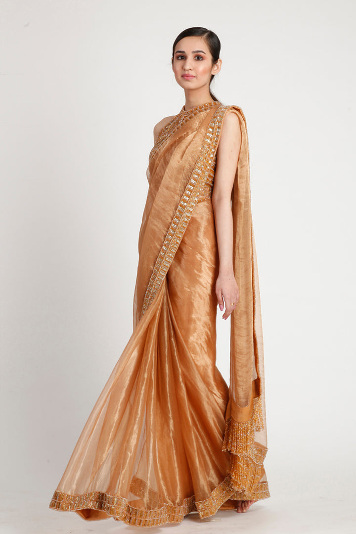 Golden Saree Set