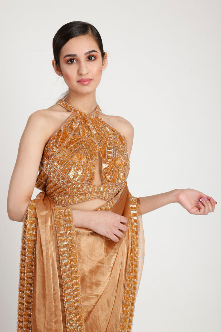 Golden Saree Set