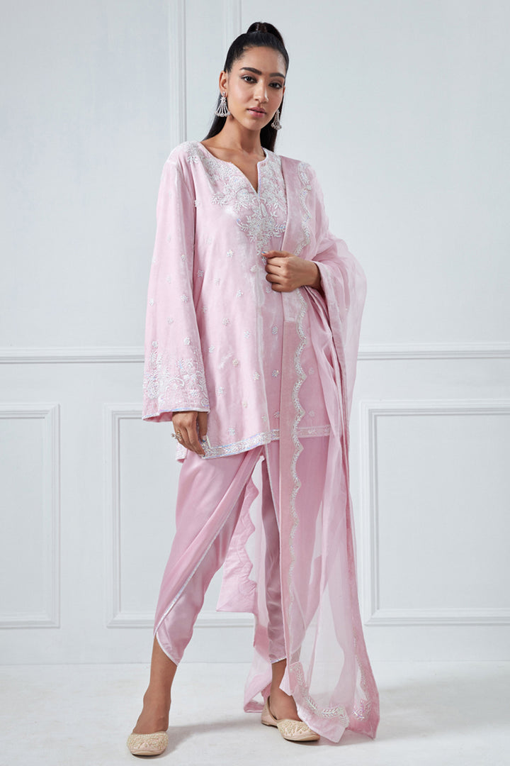 Baby Pink Kurta Set