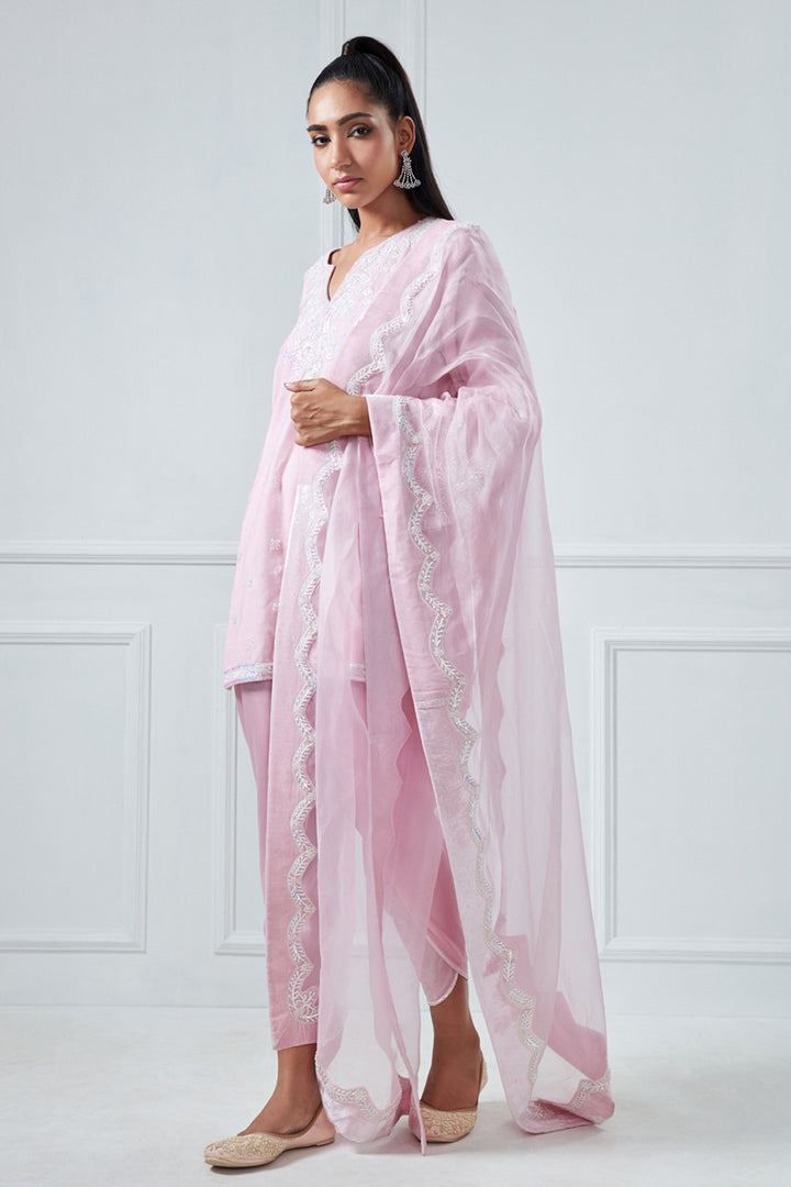 Baby Pink Kurta Set