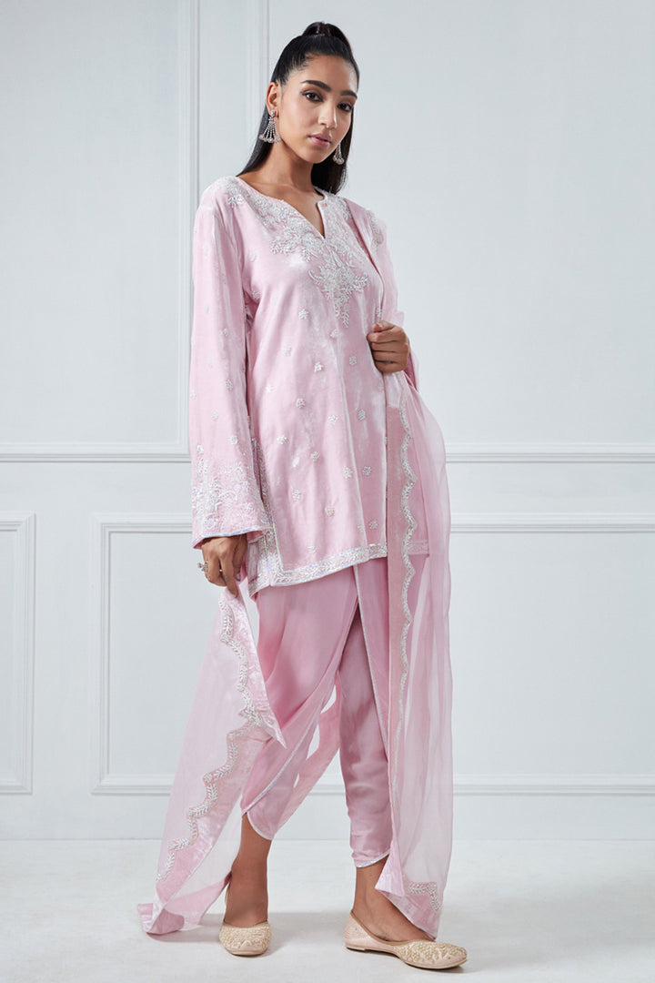 Baby Pink Kurta Set