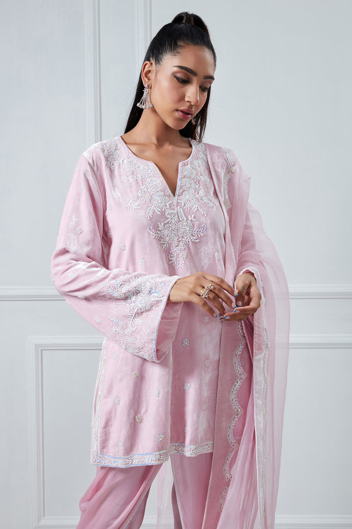 Baby Pink Kurta Set